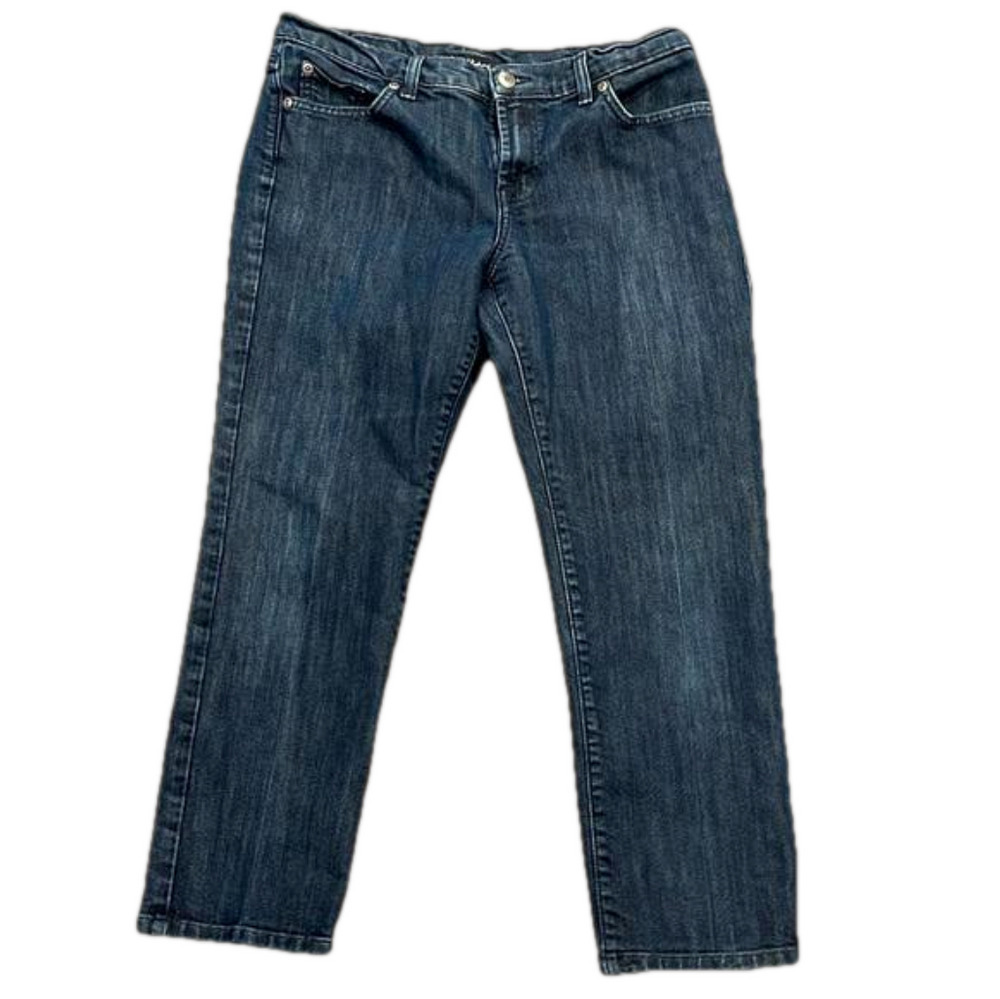 David Kahn short inseam Straight Leg Jeans Women’s 30 (fits 29/30) Dark Wash
